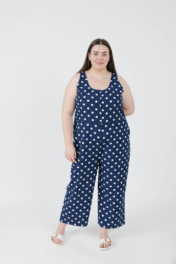 Lucy Polka Dot Romper Acorn Home + Apparel