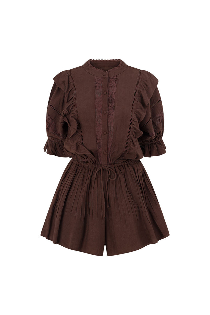 Luma Playsuit - Chocolate