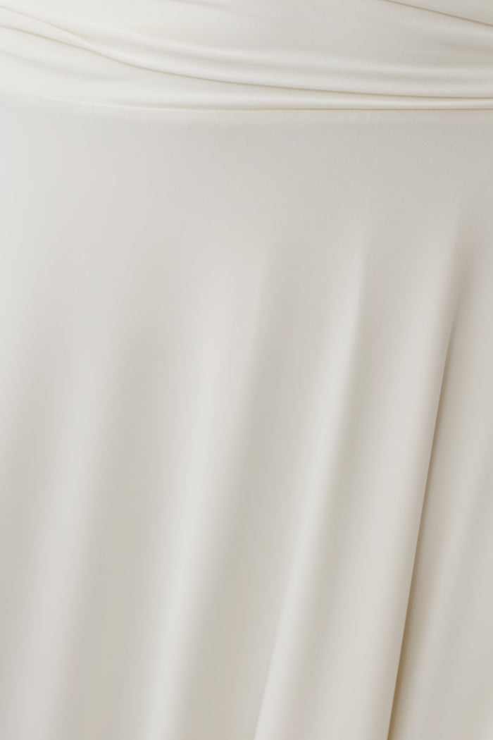 Luu Off Shoulder Slinky Top - Ivory