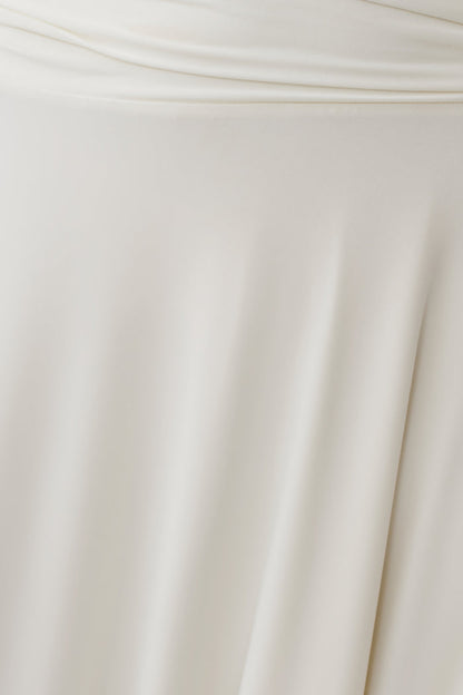 Luu Off Shoulder Slinky Top - Ivory