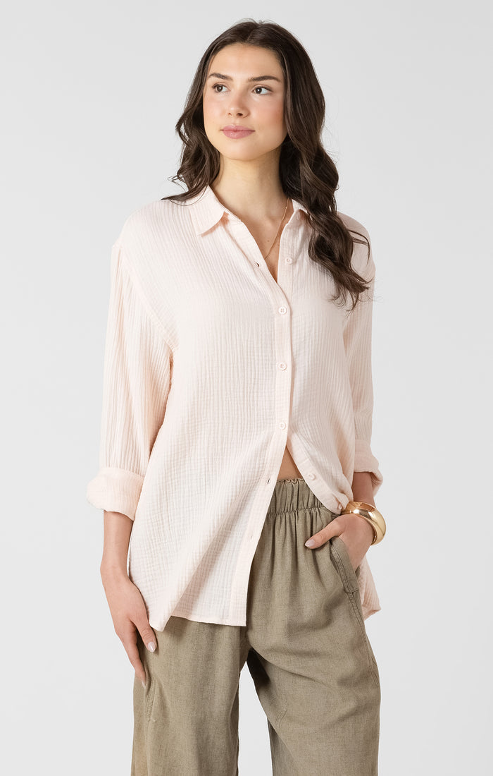 Lynette Button Down Acorn Home + Apparel