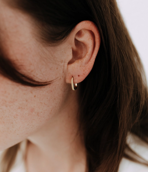 Maeve Rectangle Hoops Acorn Home + Apparel