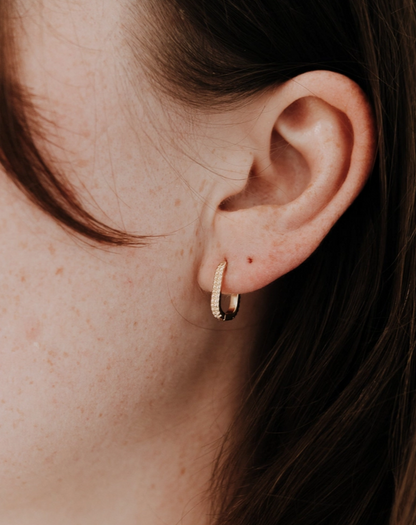 Maeve Rectangle Hoops Acorn Home + Apparel