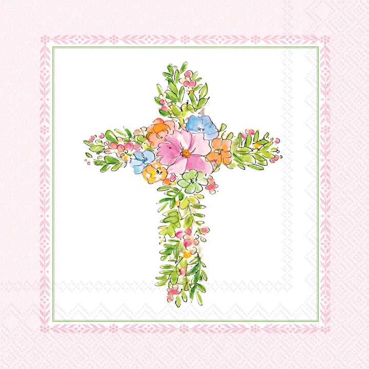 Easter Cross Cocktail Napkin