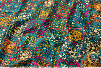 Morocco Bohemian Apparel Fabric 3Meters+, 9 Designs | 8 Fabrics Option | Fabric By the Yard | D20298