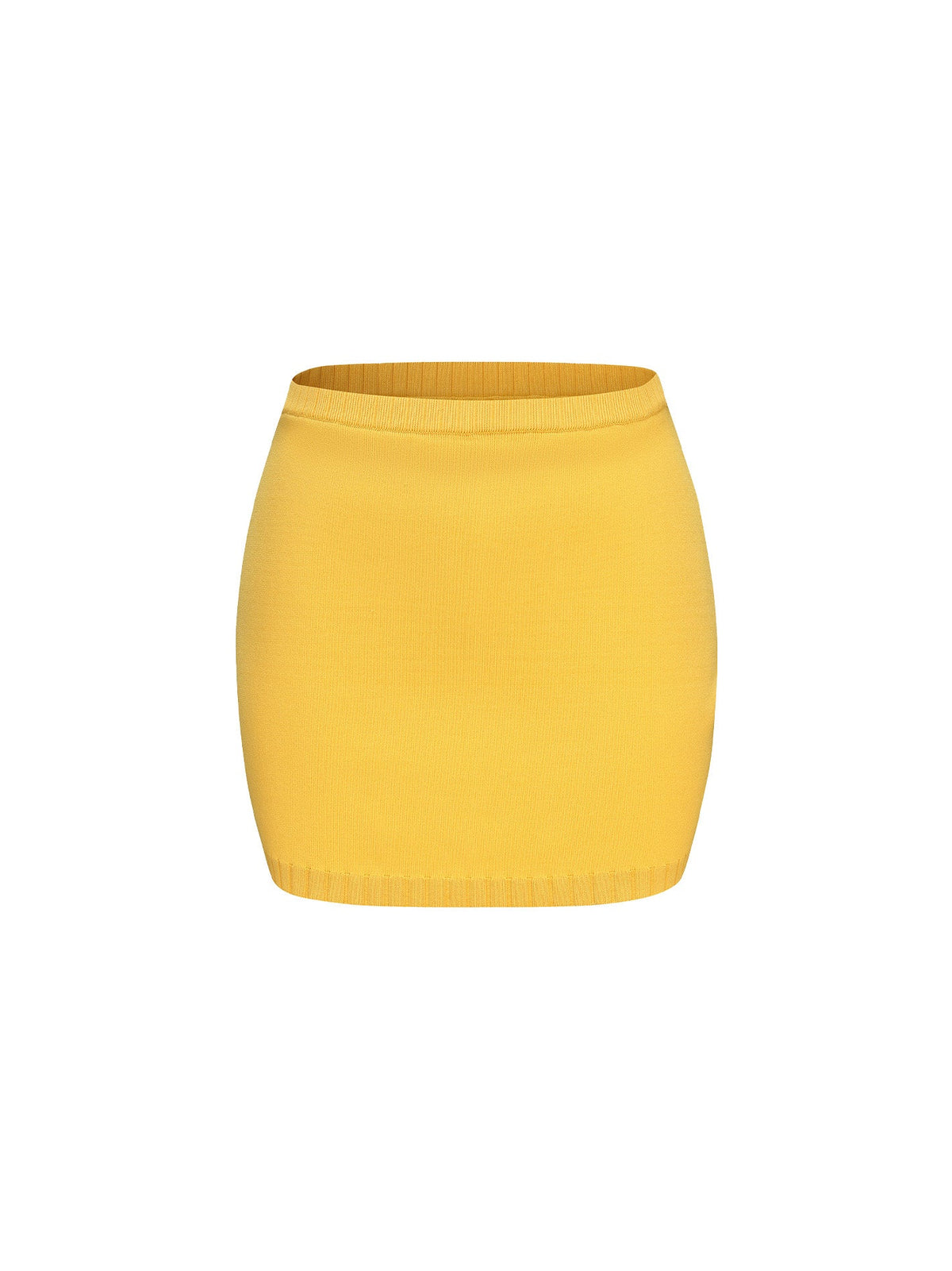 Kennedy Knit Skirt (Yellow) (Final Sale)