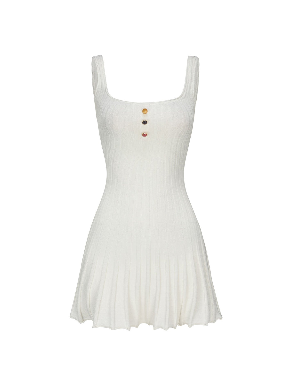 Janelle Knit Dress (White) (Final Sale)