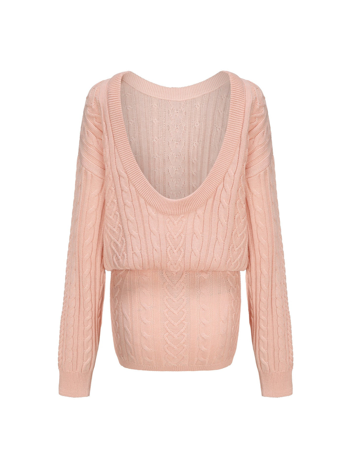 Kendall Knit Dress (Peach) (Final Sale)