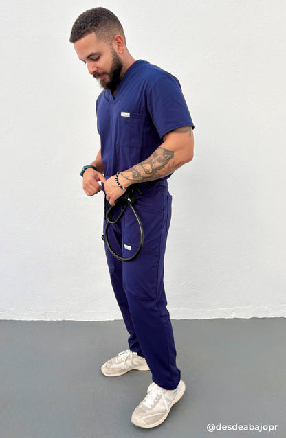 Mens Scrubs Jogger Pants Navy Blue OliveUs MDF Instruments