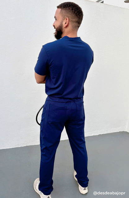 Mens Scrubs Jogger Pants Navy Blue OliveUs MDF Instruments