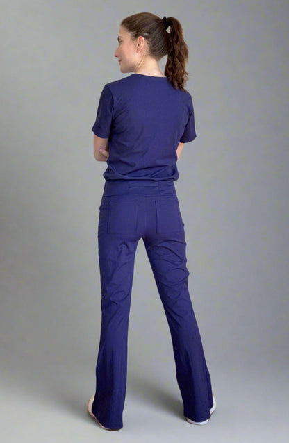 Women's Scrubs Bootcut Pants Dark Navy OliveUs MDF Instruments