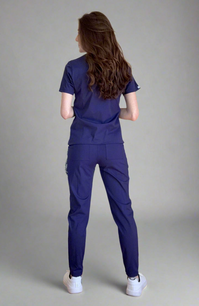 Women's Scrubs Jogger Pants Dark Navy Blue OliveUs MDF Instruments