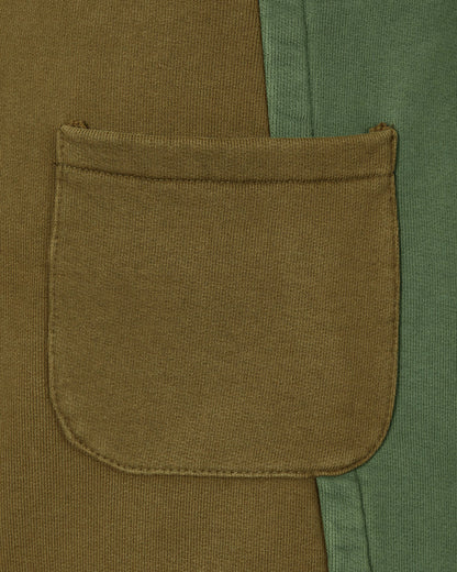 Slam Jam Panel Sweatpant Green Brown Pants Sweatpants SBM0019FA11 GRNBW01