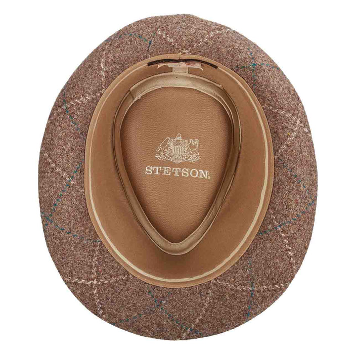 Plaid Italian Wool Fedora Hat - Stetson Hats Fedora Hat Stetson Hats