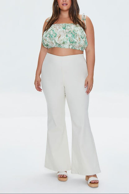Plus Size High-Rise Flare Pants