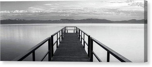Pure State Of Mind Lake Tahoe Pier - Canvas Print-20.000" x 7.375"-Lake Tahoe Prints