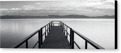 Pure State Of Mind Lake Tahoe Pier - Canvas Print-20.000" x 7.375"-Lake Tahoe Prints