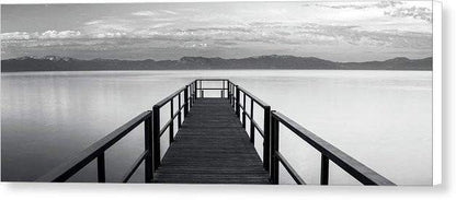 Pure State Of Mind Lake Tahoe Pier - Canvas Print-20.000" x 7.375"-Lake Tahoe Prints