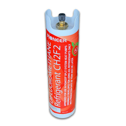 Quick-Recharge Refrigerant Bottle for HVAC Systems with Leak-Stop and UV-Dye Additive, 1.75lb