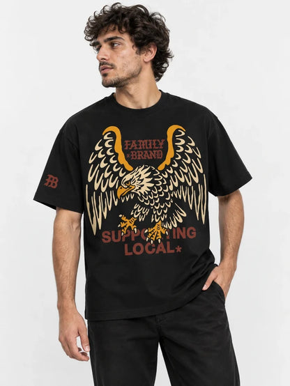 Remera Familyarg x Brand & Co Iron Negro — vista principal