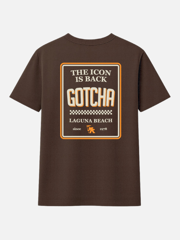 Remera Gotcha Icon Chocolate