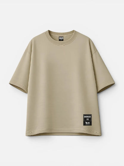 Remera Gotcha Solid Oversize Beige