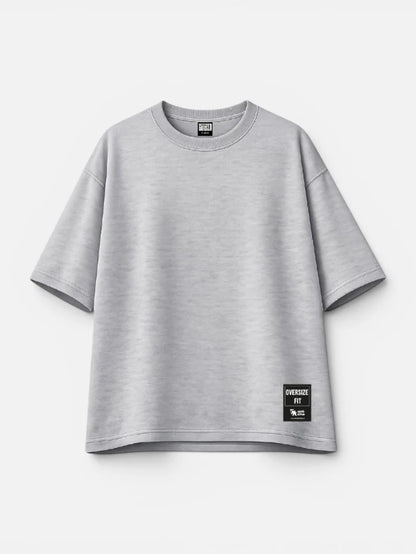Remera Gotcha Solid Oversize Gris Melange