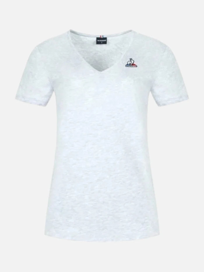 Remera Mujer Le Coq Sportif Ess Tee Ss Col V N°2 W Gris Ch