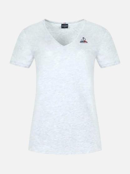 Remera Mujer Le Coq Sportif Ess Tee Ss Col V N°2 W Gris Ch