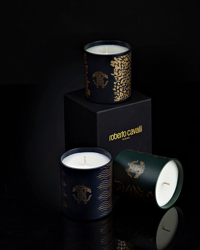 Scented Candle, MIDNIGHT SKY, Glass, Clear, Ø 3.27"