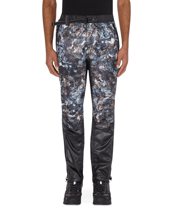 And Wander Stone Printed Rip Black Pants Trousers 5740222009 010