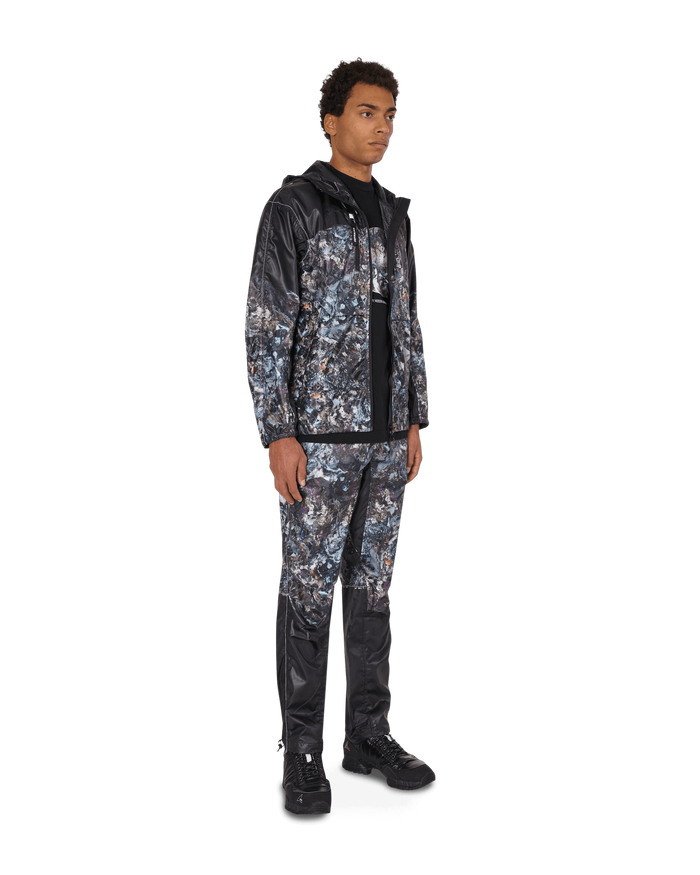 And Wander Stone Printed Rip Black Pants Trousers 5740222009 010