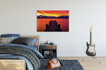 Tahoe Ablaze By Brad Scott - Metal Print
