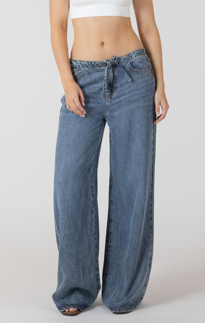 Tencel Wide Leg Jeans Acorn Home + Apparel