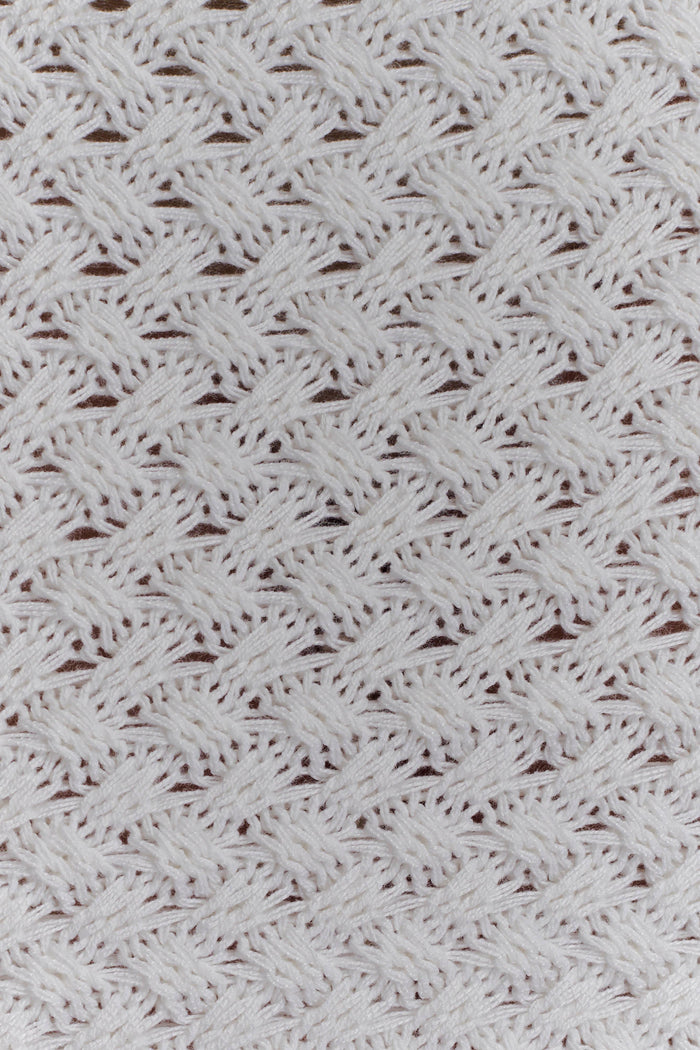Terrymae Crochet Mini Skirt - White