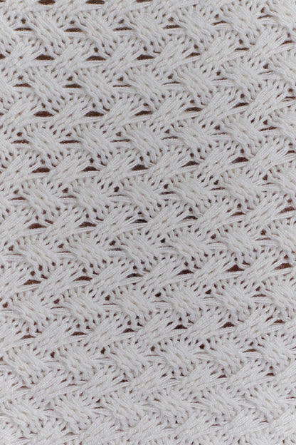 Terrymae Crochet Mini Skirt - White