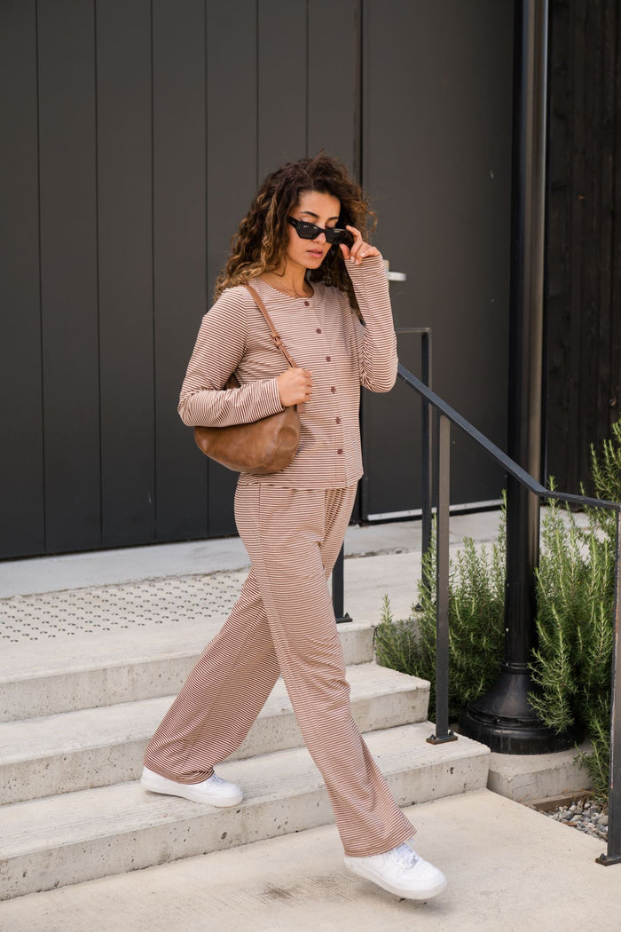 Thalia Button Up Acorn Home + Apparel