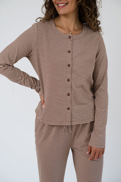 Thalia Button Up Acorn Home + Apparel
