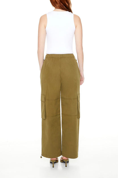 Toggle Drawstring Cargo Joggers