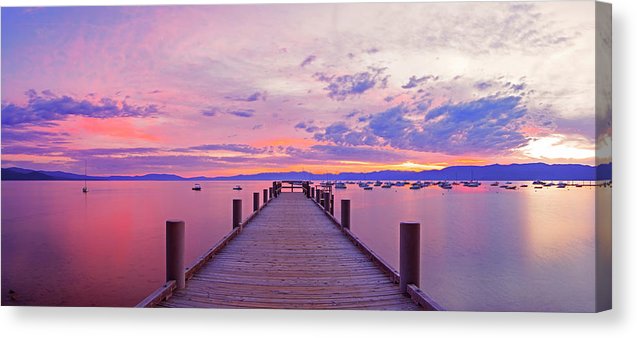 Valhalla Pier Sunrise By Brad Scott - Canvas Print