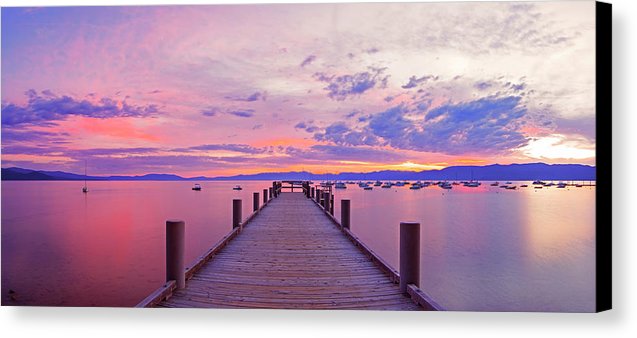 Valhalla Pier Sunrise By Brad Scott - Canvas Print