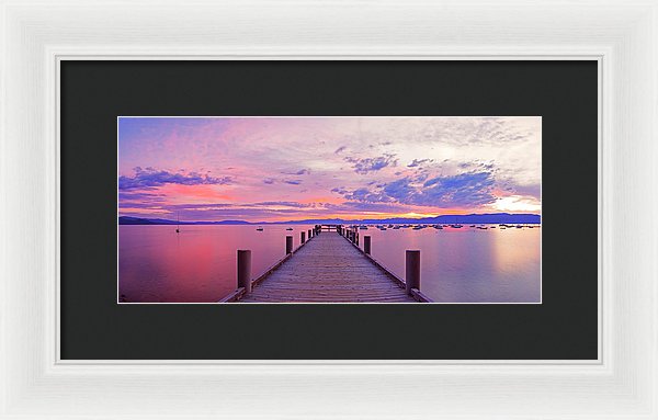 Valhalla Pier Sunrise By Brad Scott - Framed Print
