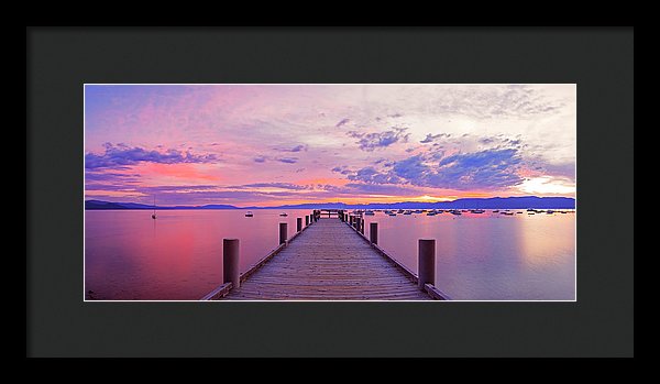 Valhalla Pier Sunrise By Brad Scott - Framed Print