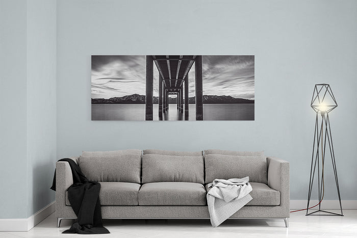Window Of Perfection Monochromatic by Brad Scott - Canvas Print
