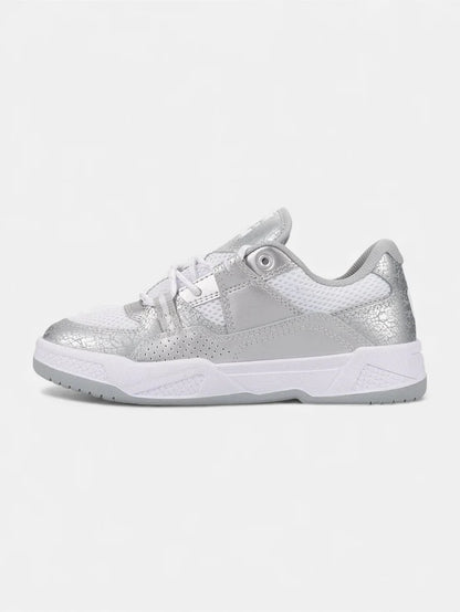 Zapatillas DC Mujer Construct Blanco Plateado