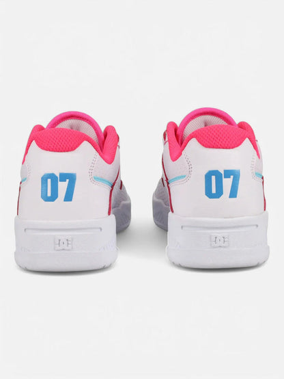 Zapatillas DC Mujer Construct Blanco Rosa Celeste