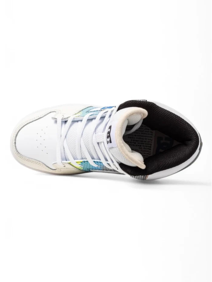 Zapatillas Niño Dc Manteca 4 Hi Blanco Azul Crema