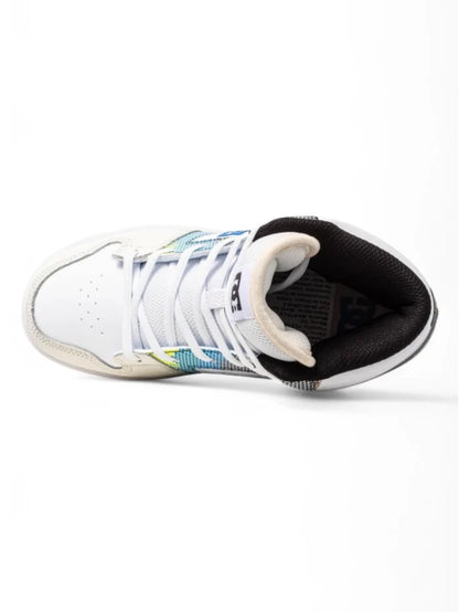 Zapatillas Niño Dc Manteca 4 Hi Blanco Azul Crema